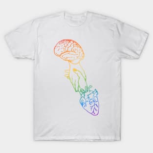 Brain DNA Heart Hand Balance T-Shirt